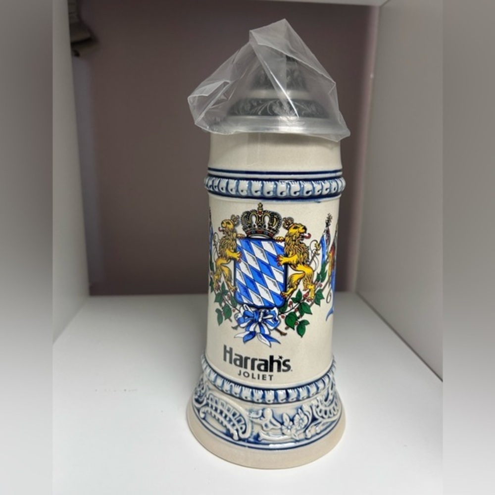 Blue‎ and White Ceramic Stein